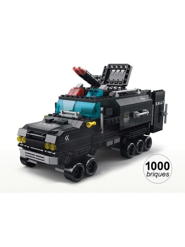 Techkidz 1000 tlg. Konstruktionsset "Polizei" in Schwarz - ab 6 Jahren