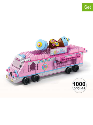 Techkidz 1000-częściowy zestaw konstrukcyjny w kolorze jasnoróżowym - 6+