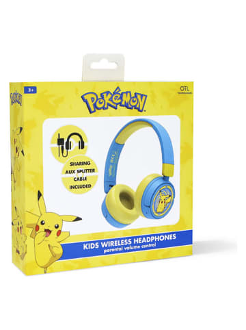Techkidz Słuchawki nauszne Bluetooth "Pikachu" w kolorze niebieskim