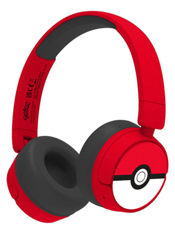 Techkidz Bluetooth-Over-Ear-Kopfhörer "Pokéball" in Rot