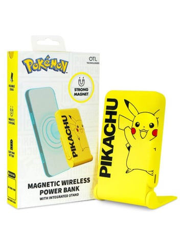 Techkidz Powerbank "Pikachu" w kolorze żółtym - 5.000 mAh Qi