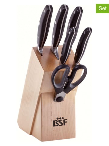 Zwilling 7-delig messenblokset "Daytona" beige/zwart