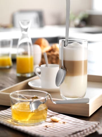 Zwilling 6er-Set: Edelstahl-Latte-Macchiato-Löffel ''Dinner'' - (L)21,4 cm