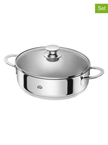 Zwilling 2-delige roestvrijstalen serveerpan met deksel "Bordeaux'' - Ø 28 cm