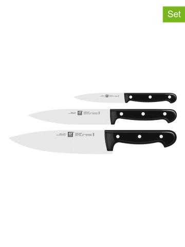 Zwilling 3-delige keukenmessenset "Twin" zwart