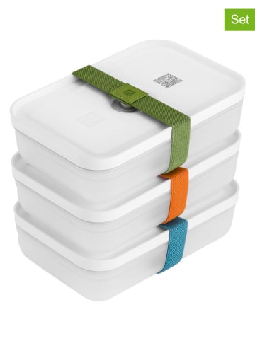 Zwilling 6-delige set: lunchboxen "Grey Line" wit
