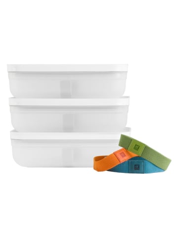 Zwilling 6tlg. Set: Lunchboxen ''Grey Line'' in Weiß