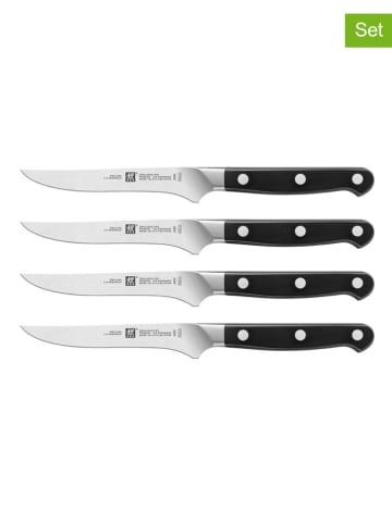 Zwilling 4er-Set: Steakmesser ''Pro'' in Schwarz - (L)12 cm