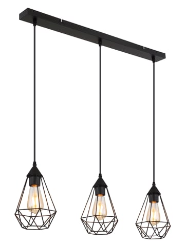 Globo lighting Lampa wisząca w kolorze czarnym - 79 x 17 x 120 cm