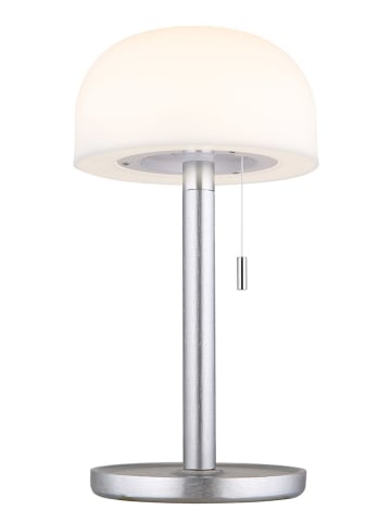 Globo lighting Lampa stołowa LED w kolorze srebrno-białym - wys. 28 x Ø 11 cm
