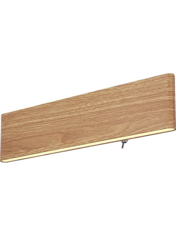 Globo lighting Lampa ścienna LED "Siegfried" w kolorze jasnobrązowym - 29,5 x 8 cm