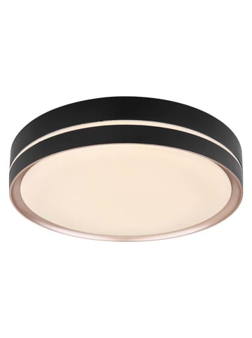 Globo lighting Lampa sufitowa LED "Manni" w kolorze czarnym - Ø 38,5 cm