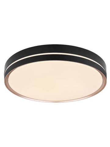 Globo lighting Lampa sufitowa LED "Manni" w kolorze czarnym - Ø 48,5 cm