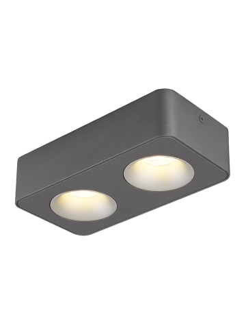 Globo lighting Ledplafonnière grijs - (B)22,4 x (H)11,7 x (D)5,5 cm