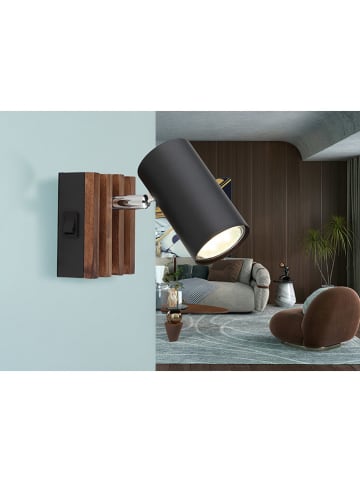 Globo lighting Wandlamp bruin/zwart - (H)12,5 cm