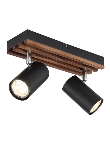 Globo lighting Lampa sufitowa w kolorze czarno-brązowym - szer. 26 cm