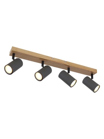 Globo lighting Deckenleuchte in Grau/ Hellbraun - (L)56 x (B)6 x (H)12 cm