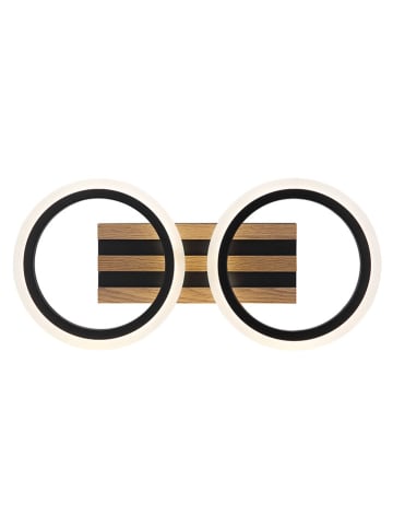 Globo lighting Lampa sufitowa LED w kolorze czarno-brązowym - szer. 44,5 cm