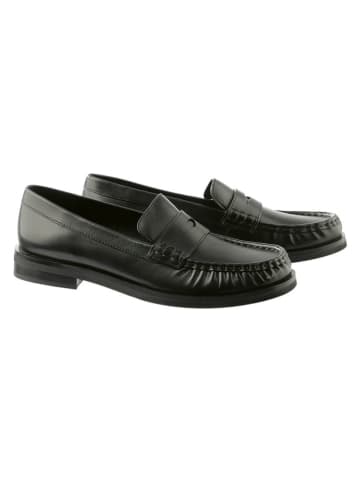 Högl Leder-Mokassins in Schwarz