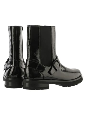 Högl Leder-Boots in Schwarz