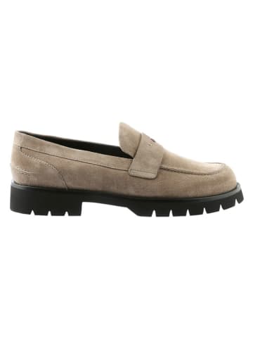 Högl Leren mocassins taupe