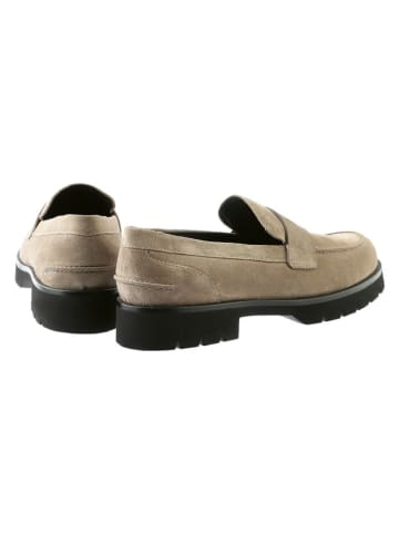 Högl Leder-Mokassins in Taupe