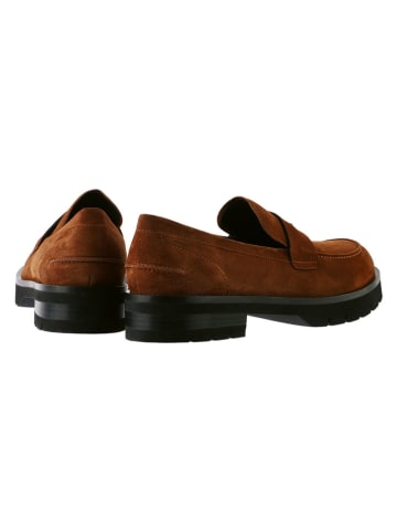 Högl Leren mocassins lichtbruin