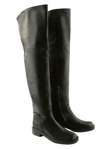 Högl Leder-Stiefel in Schwarz