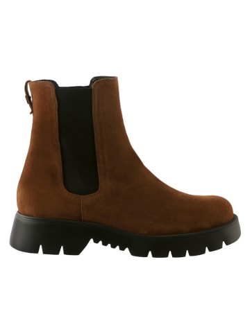 Högl Leren chelseaboots "Montana" lichtbruin
