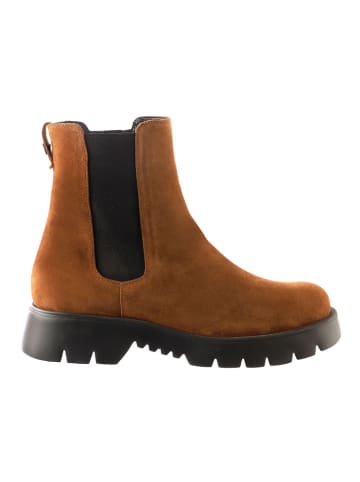 Högl Leren chelseaboots "Montana" lichtbruin