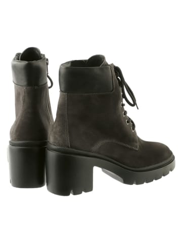 Högl Skórzane botki "Gia" w kolorze szarym