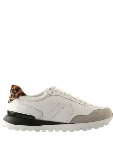 Högl Leder-Sneakers "Tony" in Weiß/ Grau