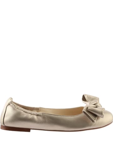 Högl Leder-Ballerinas in Gold