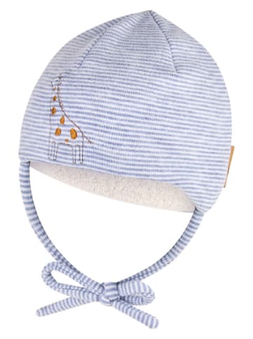 Sterntaler Czapka w kolorze biało-błękitnym