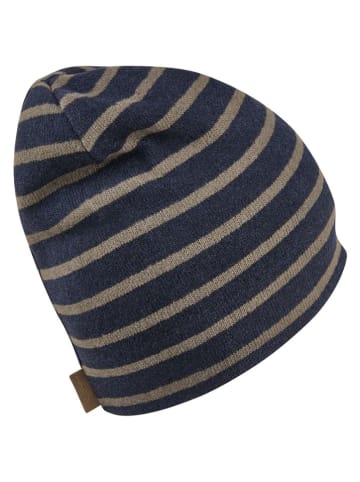 Sterntaler Czapka beanie w kolorze granatowo-jasnobrązowym