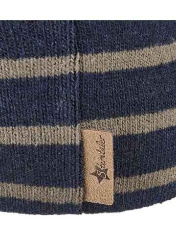 Sterntaler Beanie donkerblauw/lichtbruin