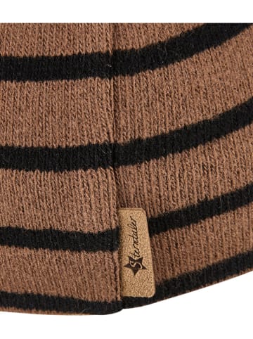 Sterntaler Beanie lichtbruin/zwart