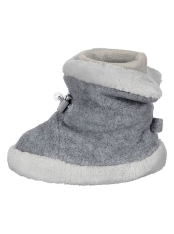 Sterntaler® Hausschuhe in Grau/ Weiß