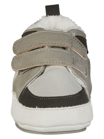 Sterntaler Krabbelschuhe in Grau/ Schwarz