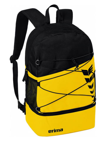 erima Rucksack "Six Wings" in Gelb/ Schwarz - (B)30 x (H)45 x (T)18 cm
