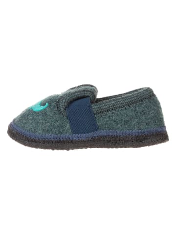 lamino Pantoffels "Krokodil" turquoise