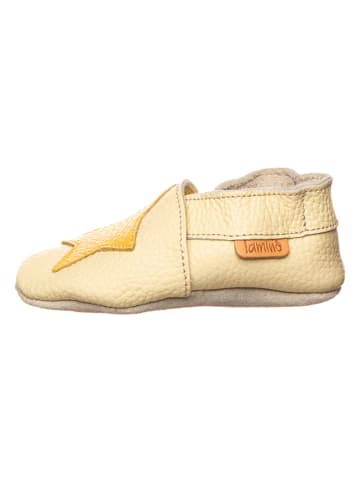 lamino Leder-Krabbelschuhe in Gelb