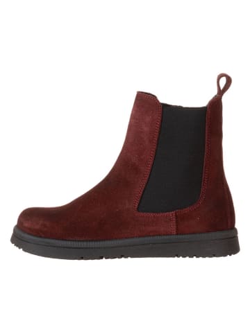 lamino Leren chelseaboots rood