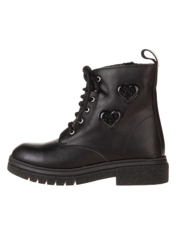 lamino Leder-Boots in Schwarz