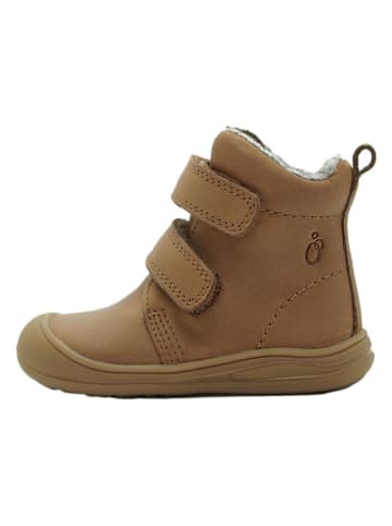 lamino Leder-Boots in Hellbraun