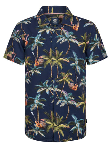 Petrol Industries Blouse donkerblauw/meerkleurig