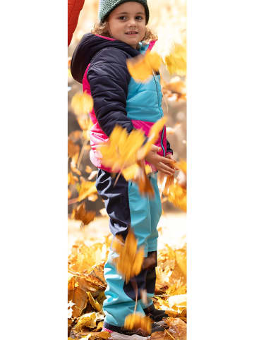 Peek U Afritstrekkingbroek "Terra" turquoise/donkerblauw