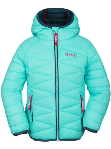 Peek U All-season doorgestikte jas "Oceana" turquoise