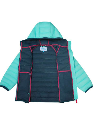 Peek U All-season doorgestikte jas "Oceana" turquoise