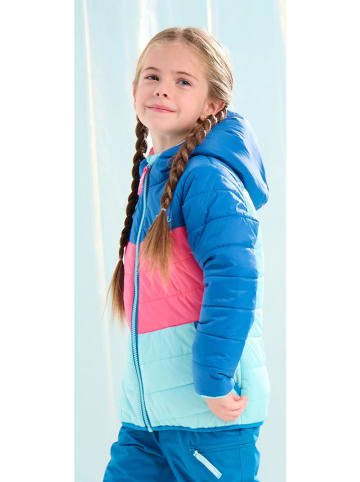 Peek U All-season doorgestikte jas "Prim" blauw/roze/truquoise